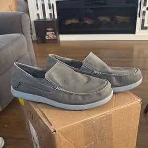 Casual Slip-On CROCS Men’s Loafers in Gray